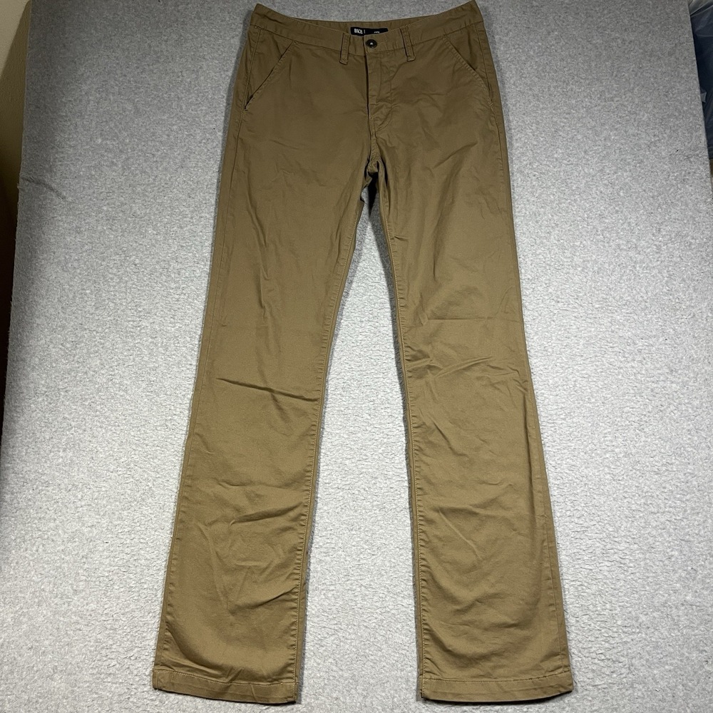 Buckle BKE Pants Mens 32x36 Beige Chino Jake Straight Flat Front Cotton Blend